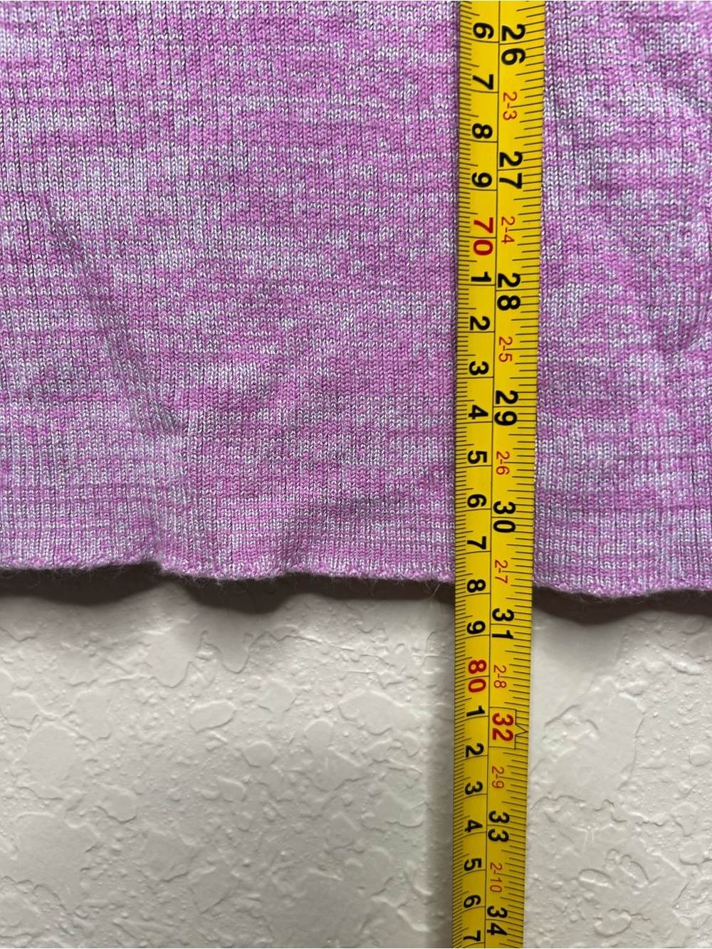 Free People Pink Heathered Rib Knit Midi Skirt Side Slit Size S - Picture 5 of 5